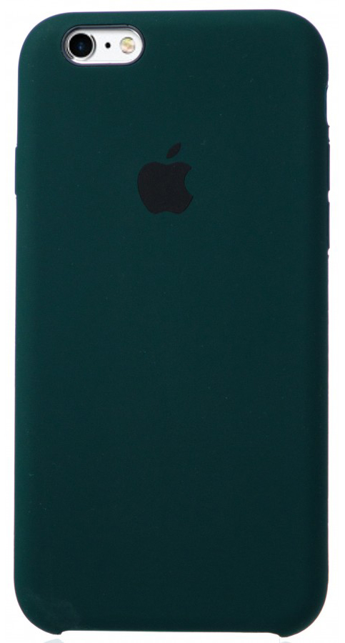 Чехол Silicone Case для iPhone 6/6s темно-зеленый в Тюмени